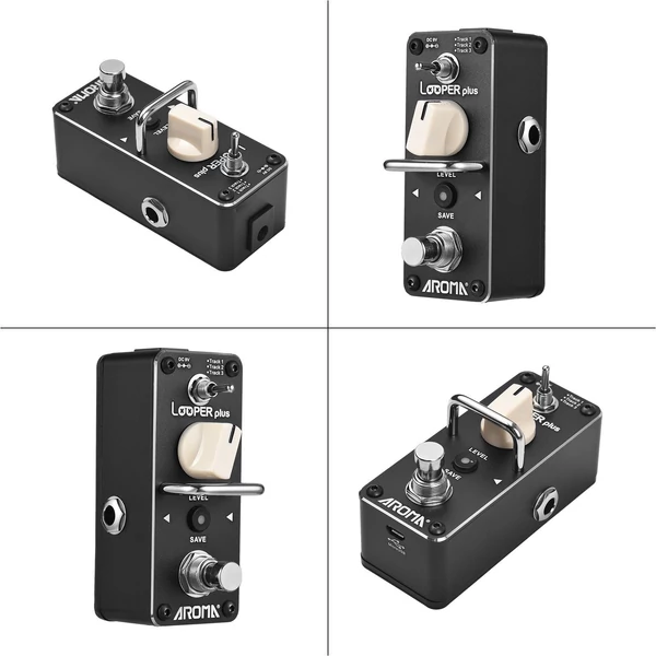 AROMA Loop pedál elektromos gitárhoz 24 bit/44,1 khz Looper effekt pedál