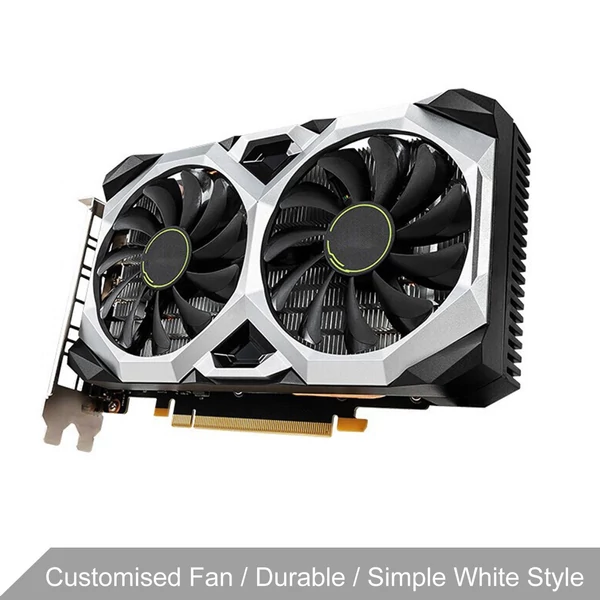 GTX 1660S grafikus kártya 6 GB GDRR6 192 bites PCIEX16 3.0 kettős hűtőventilátor HDMI-kompatibilis/DP/DVI portokkal játék PC GPU-hoz