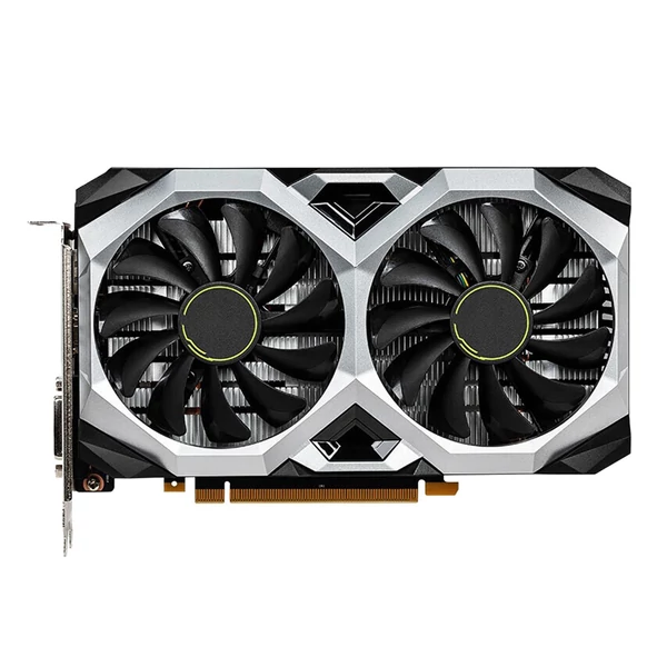 GTX 1660S grafikus kártya 6 GB GDRR6 192 bites PCIEX16 3.0 kettős hűtőventilátor HDMI-kompatibilis/DP/DVI portokkal játék PC GPU-hoz