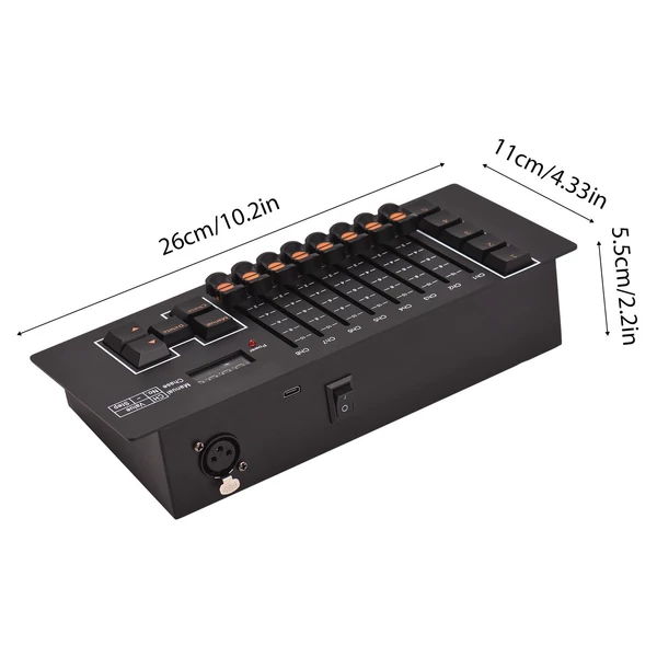 DMX 512 40 csatornás színpadi DJ fényvezérlő fényműsorokhoz