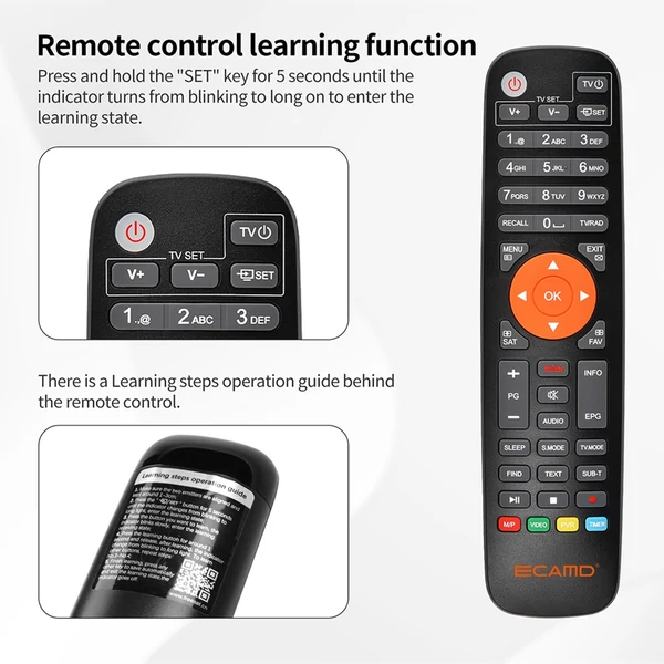 ECAMD V8 DVB-S2 Set Top Box vevő VCM/ACM/Multi-stream digitális TV jelvevő