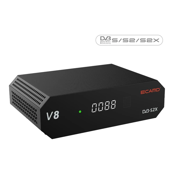 ECAMD V8 DVB-S2 Set Top Box vevő VCM/ACM/Multi-stream digitális TV jelvevő
