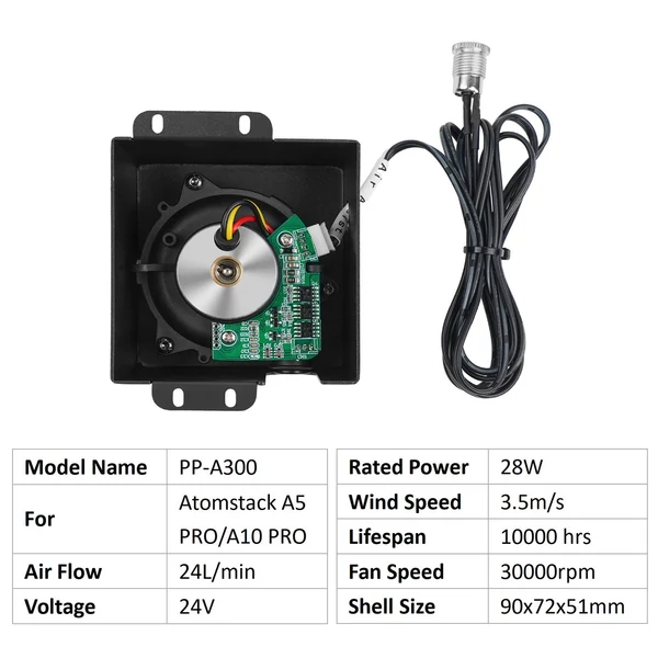 Two Trees PP-A300 Turbo Air Pump Lézergravírozó levegő segédszivattyú