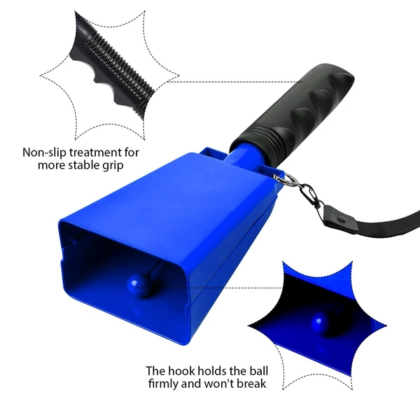 Tehénharang zajkeltő fogantyúval focihoz, játékokhoz, tanyákhoz, sporteseményekhez, partikhoz, koncertekhez (2 csomag) - Kék