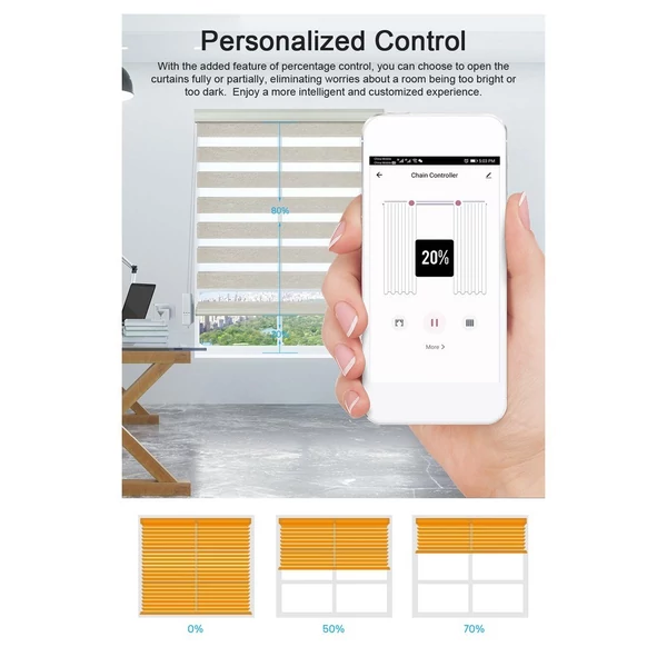 Tuya wifi intelligens húzó gyöngy motor elektromos henger függönyhöz, redőnyök automatikus nyitó alkalmazás/hang/távirányító időzítő beállítása Kompatibilis az Alexa Google asszisztenssel
