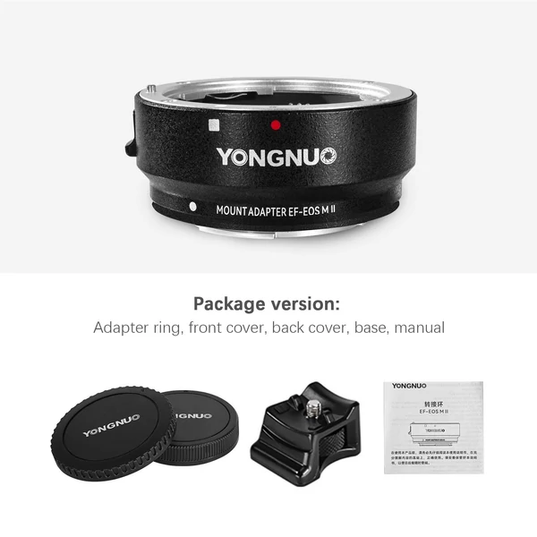 Yongnuo EF-EOSM II lencse adapter - Kupakkal