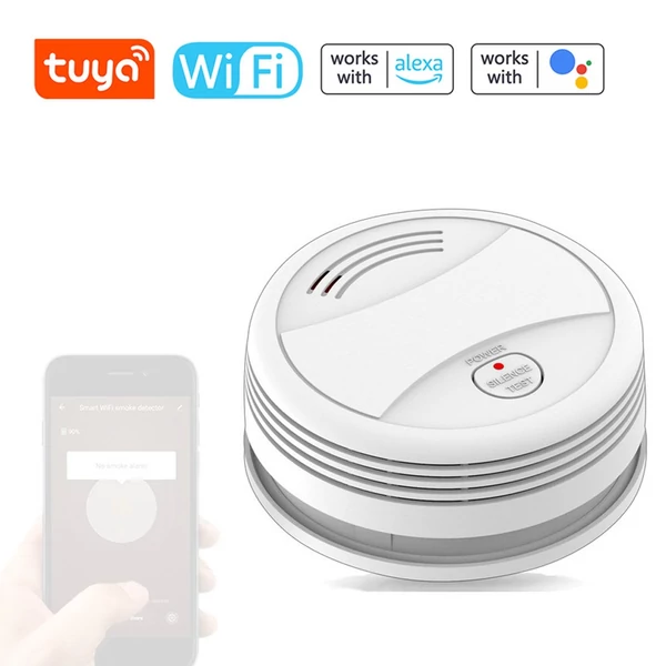 Tuya Wifi független fotoelektromos füstérzékelő