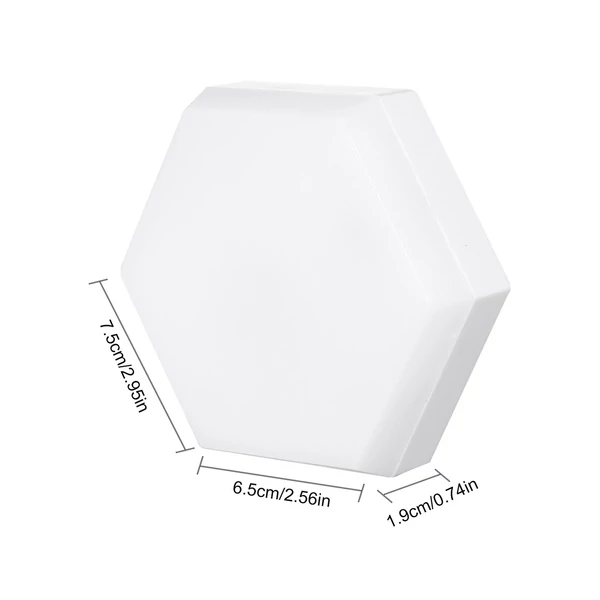 RGB szekrényes LED színváltó hatszögletű barkács fali lámpa (6 DB)