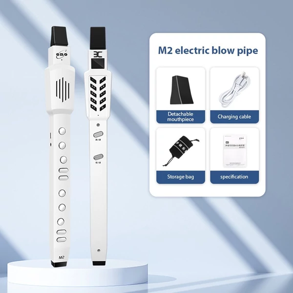 ENO M2 Smart elektromos fúvócsöves hordozható automatikus vibrációs mini fuvola szaxofon - Fehér