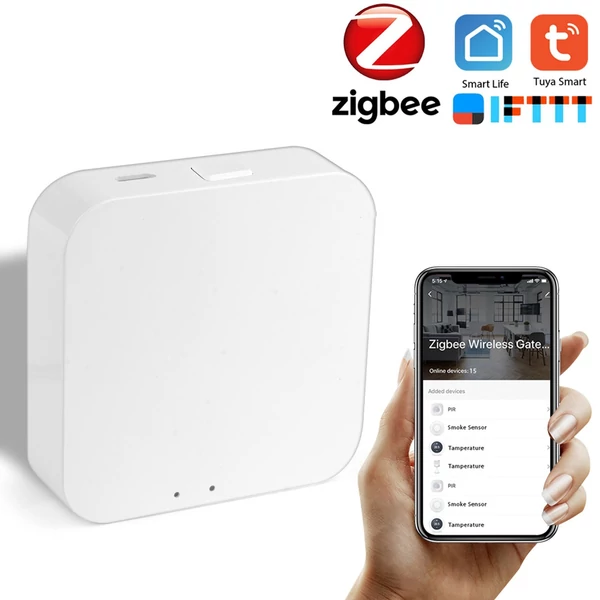 Tuya ZigBee intelligens átjáró Tuya / Smart Life APP vezeték nélküli távirányító