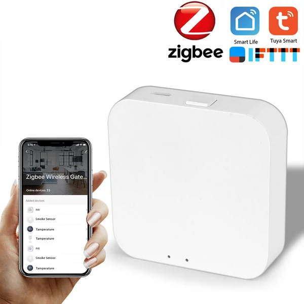 Tuya ZigBee intelligens átjáró Tuya / Smart Life APP vezeték nélküli távirányító