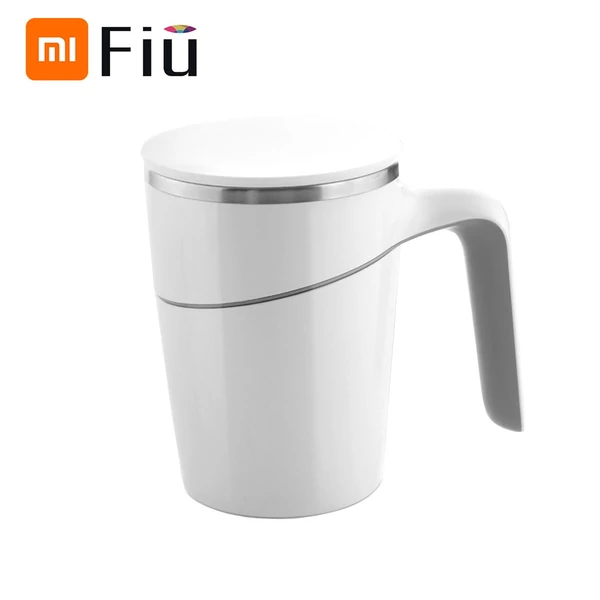 Fiu 470ml Elegant zuhanásmentes szigetelt víz, tea, kávés bögre - Fehér