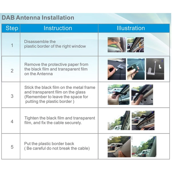 DAB 004 DAB Box Digitális Rádió Antenna Tuner FM Átvitel USB Tápellátás Android 5.1 és újabb autórádióhoz (csak DAB jellel rendelkező országokban)