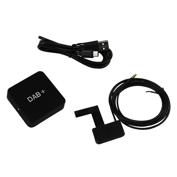 DAB 004 DAB Box Digitális Rádió Antenna Tuner FM Átvitel USB Tápellátás Android 5.1 és újabb autórádióhoz (csak DAB jellel rendelkező országokban)