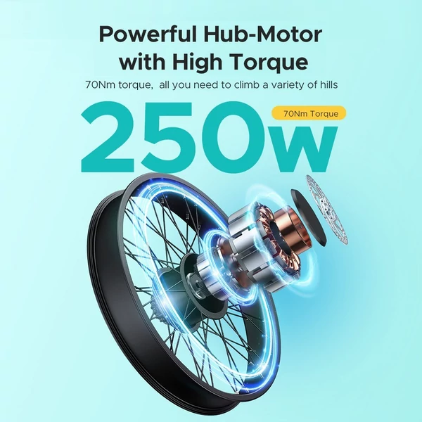 ENGWE E26 Ebike 26*4,0 hüvelykes gumiabroncs, 250 W-os motor, kettős felfüggesztés, terepkerékpár 140 km-es hatótáv (magas lépcsős) - Sárga