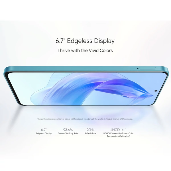 HONOR 90 Lite okostelefon 6,7 hüvelykes 2388x1080p kijelző 8GB+256GB - Ezüst