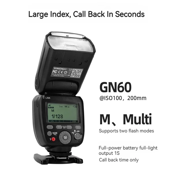 YONGNUO YN730 2.4G vezeték nélküli kamera vaku Master/Slave Speedlite