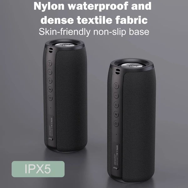 ZEALOT S51 hordozható vezeték nélküli hangszóró BT 5.0 technológiával IPX5 vízálló - Piros
