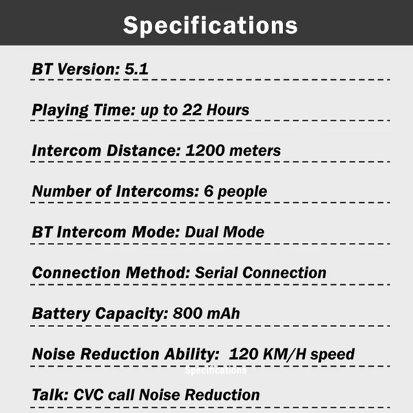 Motoros sisak fejhallgató, BT csatlakozás, intelligens zajcsökkentés, dupla mód, FM rádió