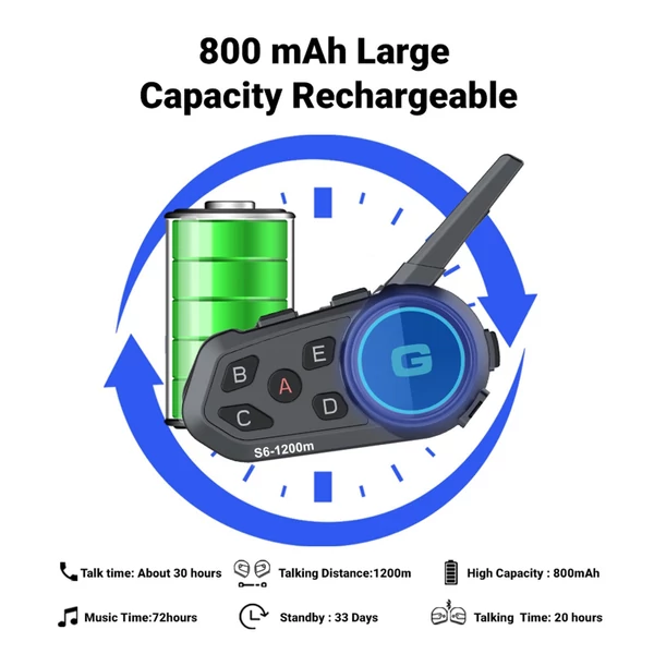 Motoros sisak fejhallgató, BT csatlakozás, intelligens zajcsökkentés, dupla mód, FM rádió