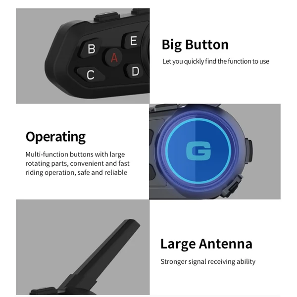 Motoros sisak fejhallgató, BT csatlakozás, intelligens zajcsökkentés, dupla mód, FM rádió