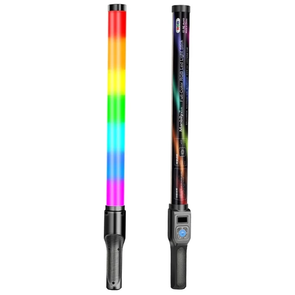 Manbily LS-650 18W LED lámpa RGB Stick hordozható töltőlámpa