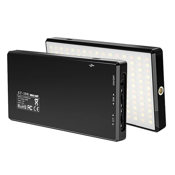 12 W-os Mini Led Videó/Fényképészeti lámpa