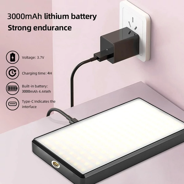 12 W-os Mini Led Videó/Fényképészeti lámpa
