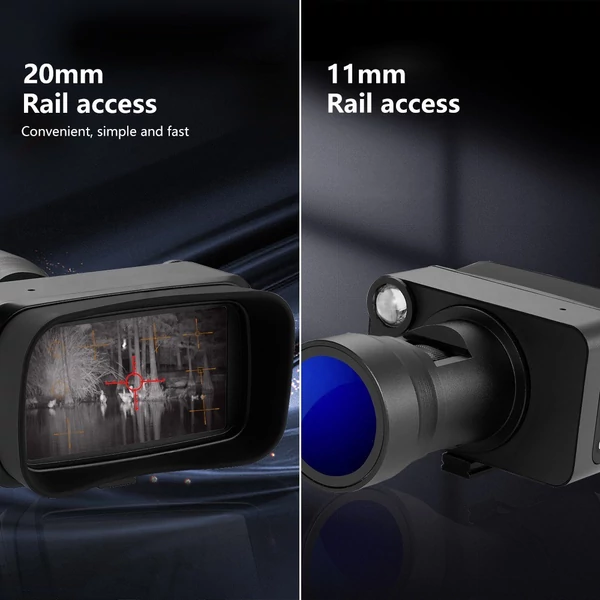 Infravörös éjjellátó távcső 3 hüvelykes kijelző 4K érzékelő 5X digitális optikai zoom 2000 mAh akkumulátor 800 millió látótáv -  Memóriakártya nélkül