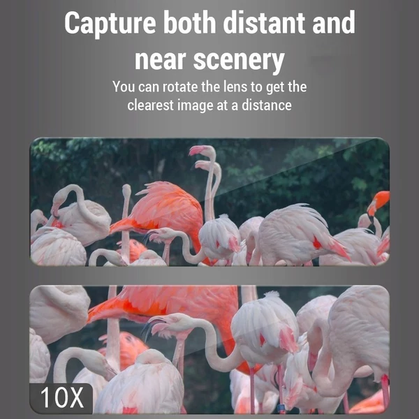 4K éjjellátó távcső infravörös 10X digitális zoom 3 hüvelykes képernyő WiFi