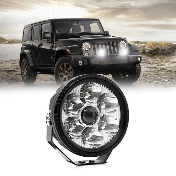 LED-es 6000K 150W, 5 hüvelykes autós körfényszóró - 1 db