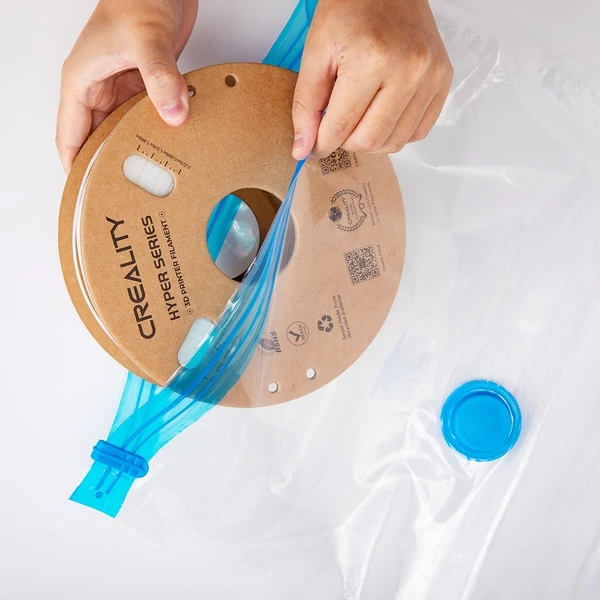 Creality 3D nyomtatószálas elektromos szivattyú és kompressziós tárolótáska vákuumtömítő szárazzsákok PLA ABS nylon fa TPU-hoz
