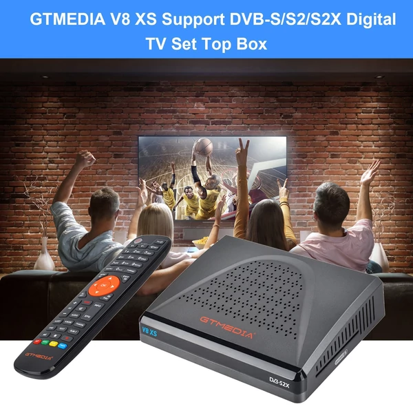 GTMEDIA V8 XS DVB-S2 jelvevő Set Top Box vevő VCM/ACM/Multi-stream digitális TV jelvevő