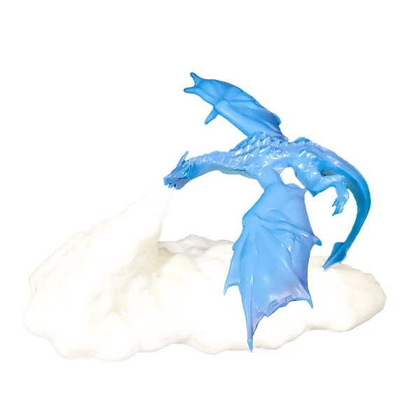 Ice Dragon Fire Lamp Meleg éjszakai fény USB újratölthető otthoni dekoráció (3D nyomtatás)