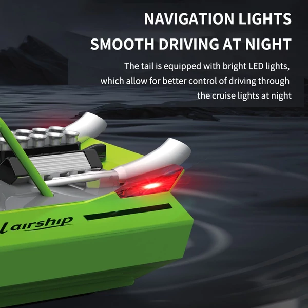 TYXIN TX725 2.4GHz 28 km/h Távirányító Hajó - Zöld, 1 akkumulátor