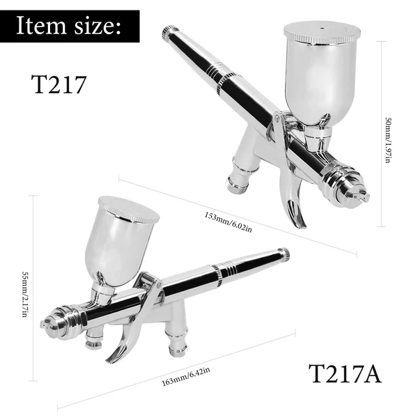 T217 0,5 mm-es légkefe készlet 15 CC festékfolyadék csészével