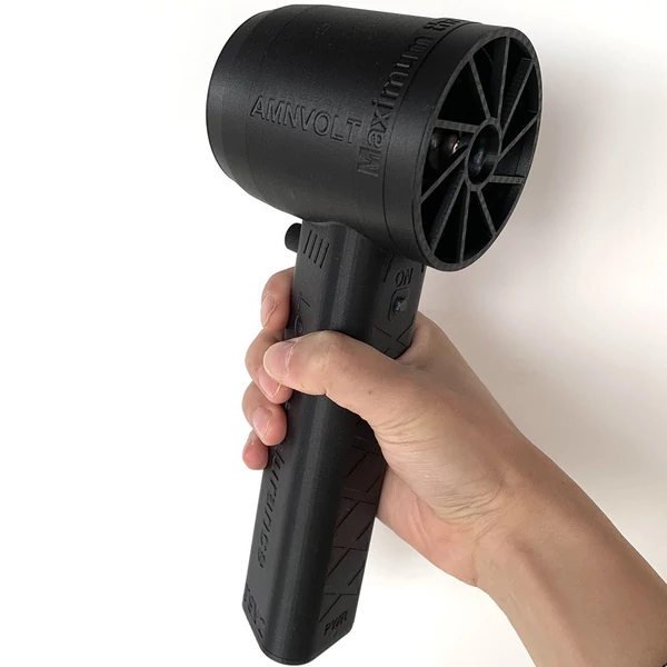 Kézi légcsatornás turbóventilátor, 64 mm-es, 1 kg-os tolóerős, 400 W-os porfúvó, fokozatmentes sebességszabályozás