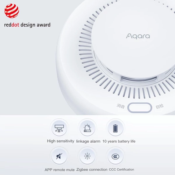 Aqara Smart Zigbee füstérzékelős tűzjelző monitor - 5 db