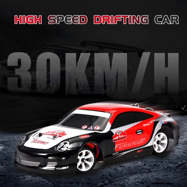 WLtoys K969 1/28 2.4GHz 4WD 30km/h RC versenyautó fém alvázzal