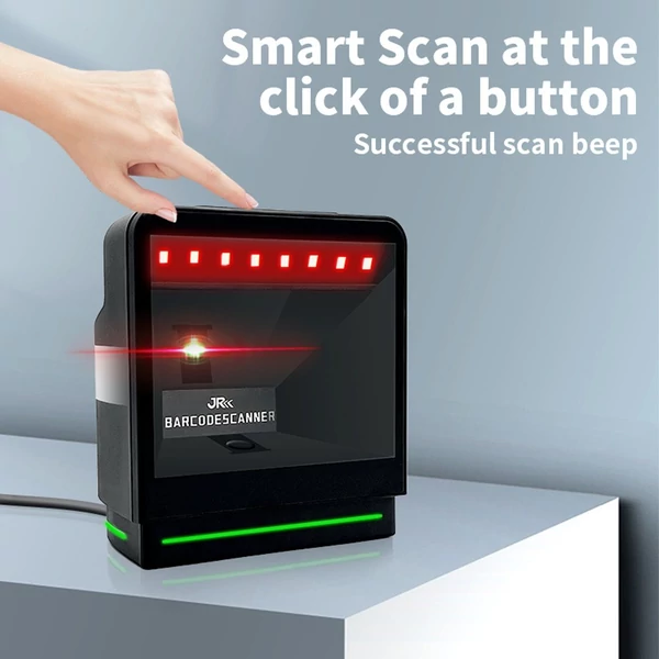 1D, 2D asztali vonalkód-leolvasó, QR-kód olvasó Omnidirectional Intelligens érzékelő Vezetékes USB Plug and Play