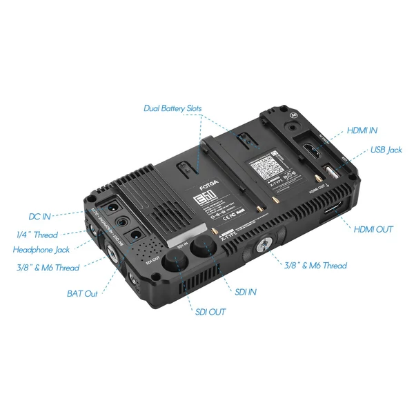 Fotga E50S 4K a kamerán lévő terepi monitor