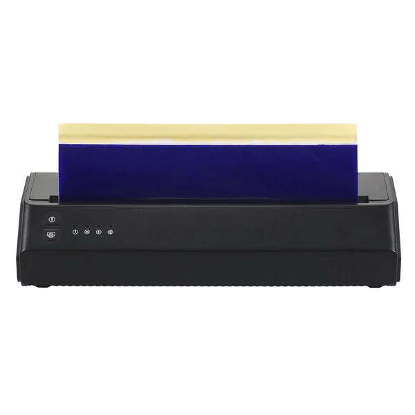 Bestauty hordozható vezeték nélküli BT+USB hőnyomtató tetováló transzfer nyomtató 203 dpi tetoválógép készlet A4-es transzferpapírral