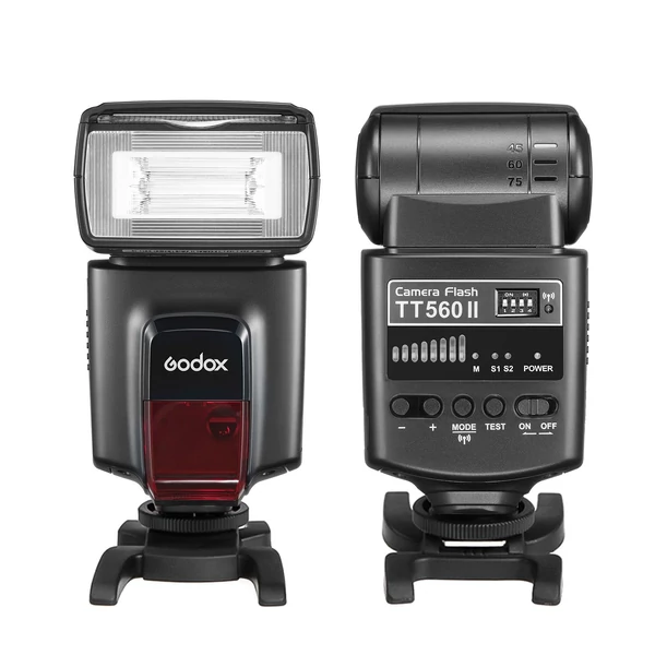 GODOX TT560II univerzális kamera villanó elektronikus Speedlite vaku kioldó jeladóval és mini állvánnyal