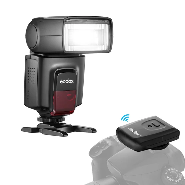 GODOX TT560II univerzális kamera villanó elektronikus Speedlite vaku kioldó jeladóval és mini állvánnyal