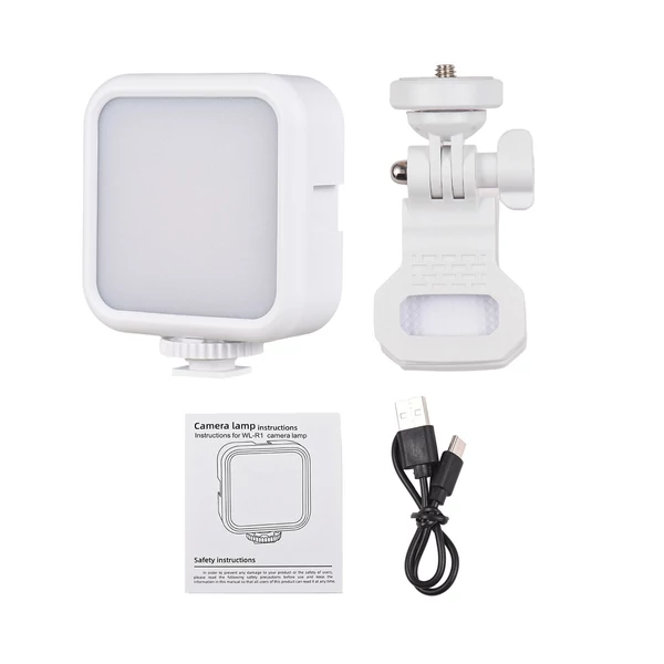 5 W zseb LED RGB mini fényképező lámpa - Fehér