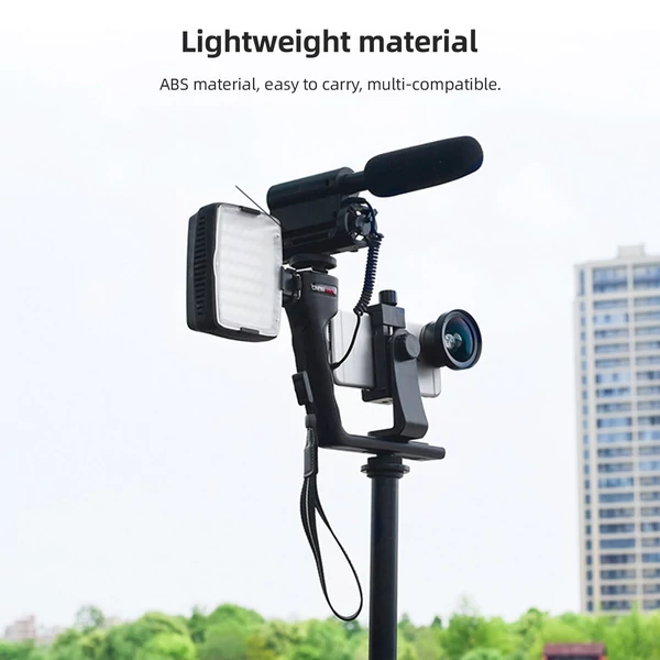 Mobiltelefon L-konzol tartó Video Rig kézi stabilizátor készlet