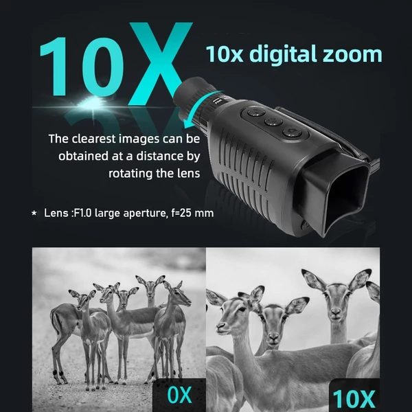 2,5K digitális éjjellátó monokulár 1,54 hüvelykes TFT-képernyővel
