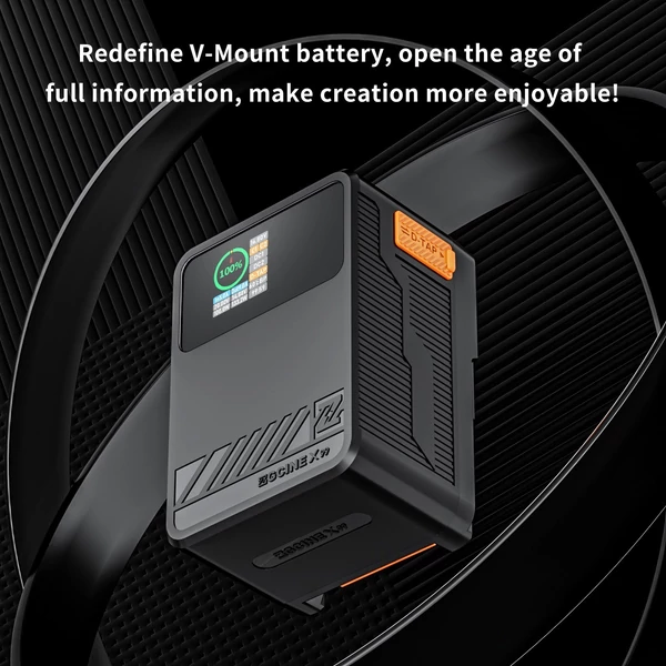 ZGCINE ZG-X99 Pocket V rögzítésű akkumulátor 14,8 V 99,9 WH 6750 mAh 1,3 hüvelykes IPS képernyős V-Lock akkumulátorral, BP/D-Tap/USB-C bemeneti és kimeneti portokkal és USB-C/ kettős DC kimeneti portokkal