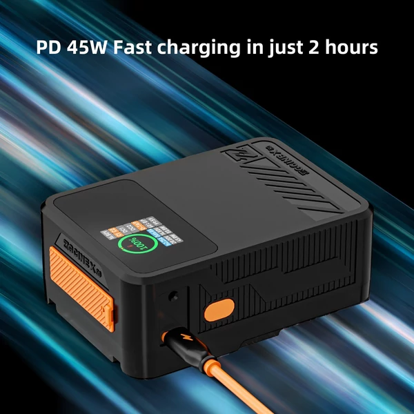 ZGCINE ZG-X50 Pocket V rögzítésű akkumulátor 3400 mAh 14,8 V 50 Wh 1,3 hüvelykes IPS képernyős V-Lock akkumulátorral BP/D-Tap bemenetekkel és kimenetekkel, valamint kettős USB-C/DC kimenettel