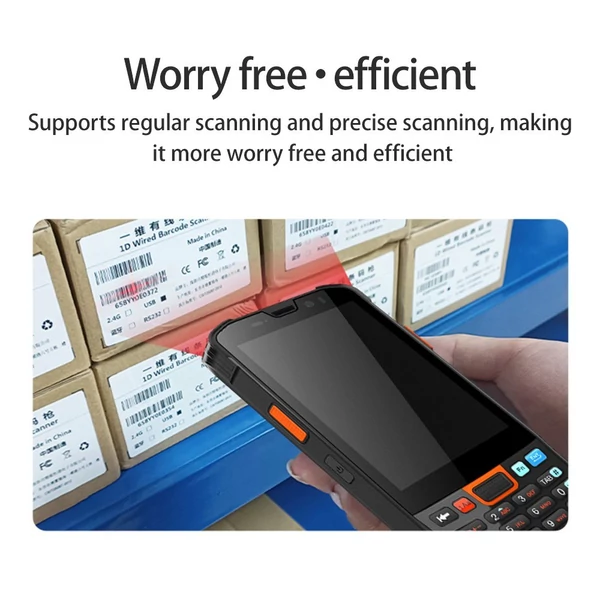 Android 11.0 vonalkódolvasó kézi PDA-terminál 1D/2D/QR kódolvasó modullal